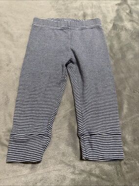 Carter's Navy and White Striped Baby Leggings